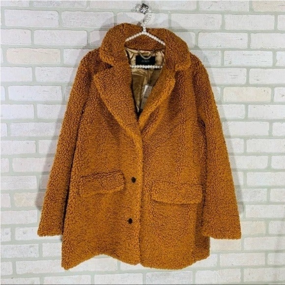 J. Crew NWT Adobe Clay Teddy Sherpa Jacket Size XL - Picture 5 of 10